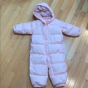 Pink Baby Gap snowsuit size 18-24 months